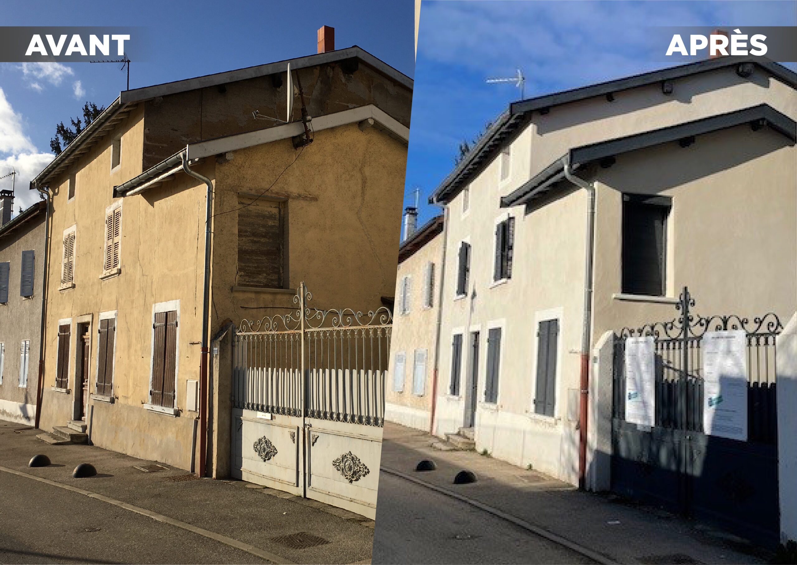 Réhabilitation avant / après Réhabilitation avant / après